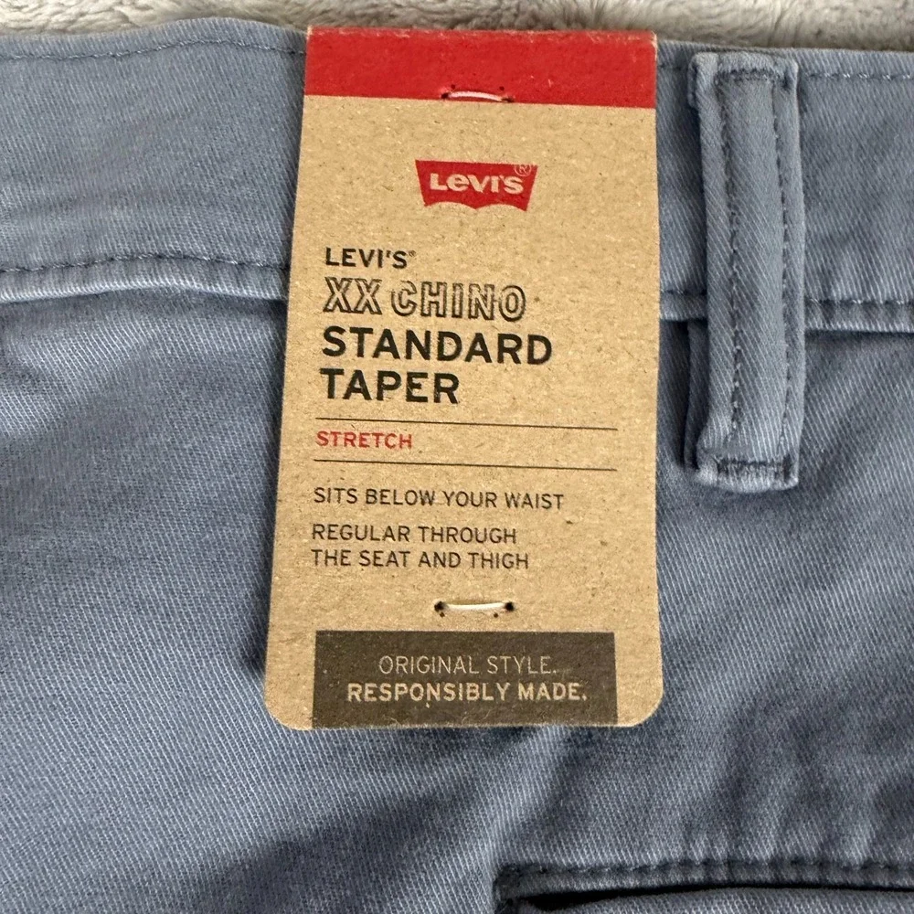 Levi's XX Chino Standard Taper Pants - NWT Mens 60x32 Dusty Blue - #46201-FL5